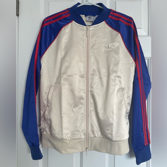 Adidas Women’s Satin SST Track Jacket Sweater - Size Medium 💪 - Picture 5 of 11